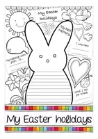 Aperçu - Feuilles d'exercices - my Easter holidays English sketchnotes worksheets - Page de couverture