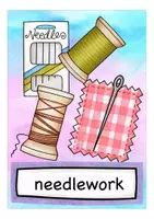 Aperçu - Présentation / Support pour le tableau - needlework / DIY English flash cards Anglais - Page 1