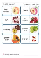 Aperçu - Jeux - Fruits Domino English (food) Anglais - Page 3