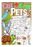 Aperçu - Feuilles d'exercices - pets (animals) English cut & glue worksheets Anglais - Page de couverture