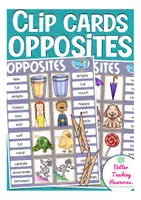 Aperçu - Jeux - opposites / antonyms clip cards English Anglais - Page de couverture