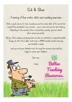 Aperçu - Feuilles d'exercices - on the farm / animals CUT & GLUE English Anglais - Page 1