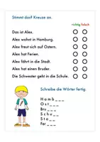 Aperçu - Feuilles d'exercices - Arbeitsblätter Ostern - Page 3