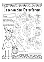 Aperçu - Feuilles d'exercices - Lesen in den Osterferien / Ostern - Page 1