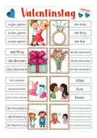 Aperçu - Apprentissages en autonomie - Klammerkarten Valentinstag Deutsch Allemand - Page 2