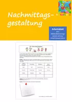 Vorschau - Arbeitsblätter - Nachmittagsgestaltung (Lernen lernen, Arbeitsorganisation) - Deckblatt