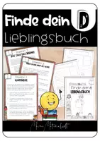 Vorschau - Arbeitsblätter - Lernzirkel zur Auswahl der Klassenlektüre durch die Schüler - Deckblatt