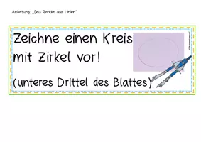 Vorschau - Stundenentwürfe - Kunststunde: Das Rentier aus Linien (A3) - Seite 3