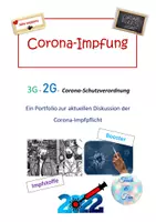 Vorschau - Stationenlernen - Corona-Impfung Portfolio - Deckblatt