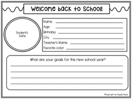 Vista previa - Hojas de trabajo - Back to School Activities Meet your classmates - Portada