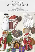 Vorschau - selbst erstellte Cliparts/Grafiken - ClipArts Weihnachten - Deckblatt