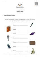 Vorschau - Arbeitsblätter - Deutschfuchs A1 - 18 - Was ist das? - Deckblatt