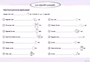 Vorschau - Stundenentwürfe - Bundle: Les adjectifs possessifs (au singulier et au pluriel) - Seite 3