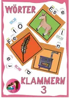 Vista previa - Unidades / Secuencias / Situaciones de Aprendizaje - Erste Wörter klammern (Endungen -el, -en, -er) “ alemán - Portada