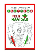 Vista previa - Manualidades / Dibujos para colorear - FICHAS DE ACTIVIDADES PARA COLOREAR NAVIDAD - Portada