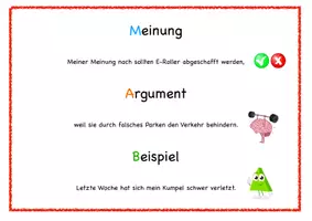 Vorschau - Arbeitsblätter - Meinung - Argument - Beispiel (Einführung) - Seite 2