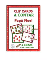Vista previa - Tarjetas / Manipulativos - CLIP CARDS A CONTAR PAPA NOEL - Portada