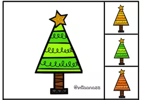 Vista previa - Juegos / Gamificación - Discriminación Visual: Arbolitos 🎄 - página 2