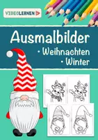 Vorschau - Mal- und Bastelvorlagen - Ausmalbilder Weihnachten Winter 🎅🏼 Weihnachtsmotive zum Ausmalen - Deckblatt