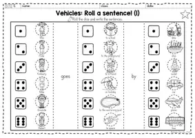 Vorschau - Arbeitsblätter - Vehicles - Arbeitsmaterialien - Seite 1