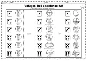 Vorschau - Arbeitsblätter - Vehicles - Arbeitsmaterialien - Seite 3