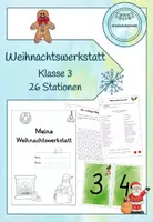 Vorschau - Arbeitsblätter - Weihnachtswerkstatt - Klasse 3 (26 Stationen) - Deckblatt