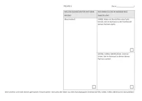 Vorschau - Arbeitsblätter - Leistungsaufgabe: Konzeptpapier: Kontrastreiche Freunde - Seite 1