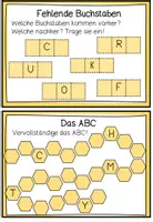 Vorschau - Stationenlernen - Wörterbuch & ABC Übungskarteikarten - Seite 3