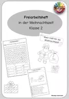 Vorschau - Arbeitsblätter - Freiarbeitsheft in der Weihnachtszeit - Deckblatt