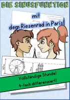 Vorschau - Stundenentwürfe - Die Sinusfunktion mit Sina und Linus im Riesenrad - Deckblatt
