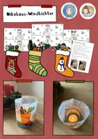 Vorschau - Stundenentwürfe - Nikolaus Windlichter, Ethik, Nikolaus Basteln - Deckblatt