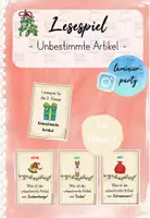 Vorschau - Spiele - Lesespiel: Unbestimmte Artikel (Kl. 2) - Deckblatt