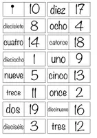 Vorschau - Spiele - Domino - los números/ die Zahlen 1-20 und 1-100 - Seite 1