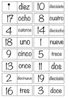 Vorschau - Spiele - Domino - los números/ die Zahlen 1-20 und 1-100 - Seite 3