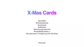 Vorschau - Anderer Materialtyp - Writing Christmas Cards (Englisch Kl. 5-8) - Seite 2