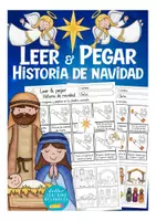 Vista previa - Hojas de trabajo - La historia de Navidad Español leer y pegar - Portada