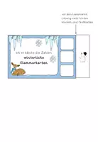 Vorschau - Aufgabenkarten - winterliche Klammerkarten ZR 20 - Vorschule/Klasse 1 - Seite 1