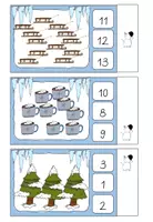 Vorschau - Aufgabenkarten - winterliche Klammerkarten ZR 20 - Vorschule/Klasse 1 - Seite 2