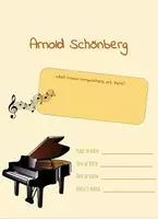 Aperçu - Feuilles d'exercices - Arnold Schönberg - Feuille de travail anglais - Page de couverture