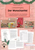 Vorschau - Arbeitsblätter - Lesespaziergang Weihnachten (7-fach differenziert) - Deckblatt