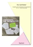 Vorschau - Stundenentwürfe - Satzfelder/ Feldermodell des Satzes - Deckblatt