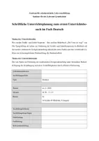 Vorschau - Stundenentwürfe - Materialpaket: Unterrichtsentwürfe Deutsch - Seite 2