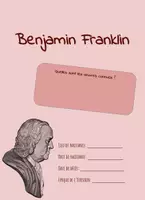 Aperçu - Feuilles d'exercices - Benjamin Franklin - Feuille de travail - Page de couverture