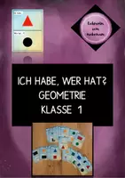 Vorschau - Spiele - Ich habe... wer hat...? - Geometrie (Formen) Klasse 1 - Deckblatt