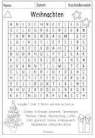 Vorschau - Arbeitsblätter - Buchstabensalat Weihnachten (differenziert + Zusatzaufgaben) - Seite 2