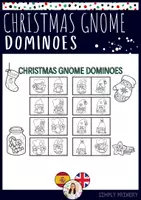 Vista previa - Juegos / Gamificación - Christmas Gnome Dominoes Colouring Game - Portada