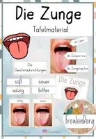 Vorschau - Präsentationen/Tafelbilder - Die Zunge - Tafelmaterial - Deckblatt