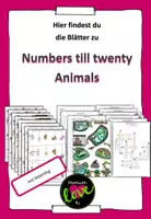 Vorschau - Arbeitsblätter - Numbers till 20 + animals mit listening - Deckblatt