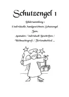 Vorschau - Mal- und Bastelvorlagen - Süße Schutzengel 1 / Ausmalbild / Feriengruß / individuell einsetzbar - Deckblatt