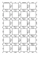 Vorschau - Spiele - Längenmaße ohne Komma - Puzzle, Domino, Karteikarten - Deckblatt